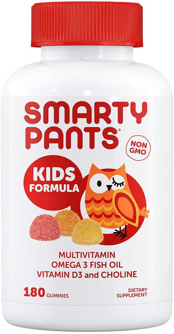 Smarty Pant Kids Complete Multivitamin, 180 Gummies Bundle, Multivitamin Plus Omega 3, Vitamin D3 and Vitamin B12, 45 Days Supply