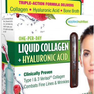 Applied Nutrition Colágeno líquido + ácido hialurónico (10 unidades de tubos de 0.36 onzas líquidas), 3.35 onzas líquidas
