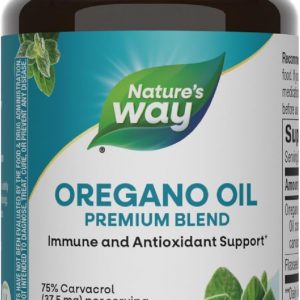Nature’s Way Oregano Oil – Immune Support Supplement* - 75-85% Carvacrol – Gluten Free – 60 Vegan Capsules