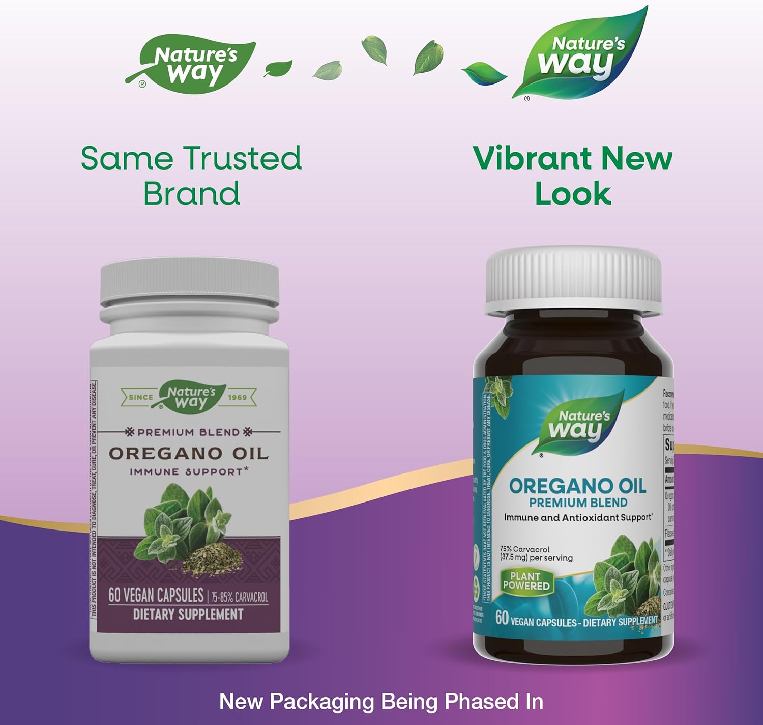 Nature’s Way Oregano Oil – Immune Support Supplement* - 75-85% Carvacrol – Gluten Free – 60 Vegan Capsules - Image 4