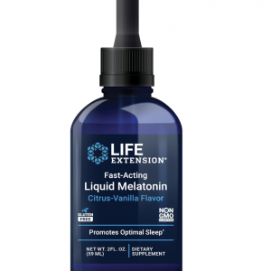 Life Extension Fast-Acting Liquid Melatonin – Sleep & Cellular Health Support Supplement – Gluten-Free – Non-GMO – Citrus-Vanilla Flavor – Net Wt. 2 fl.oz. (59 Servings)